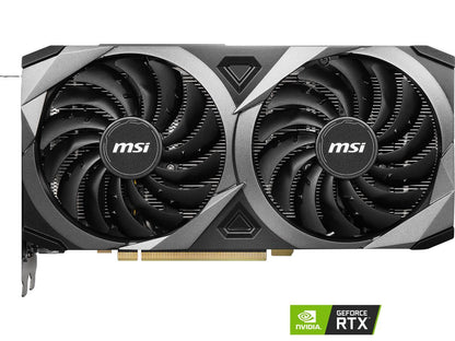 MSI Ventus GeForce RTX 3060 Ti 8GB GDDR6 PCI Express 4.0 Video Card RTX 3060 Ti VENTUS 2X