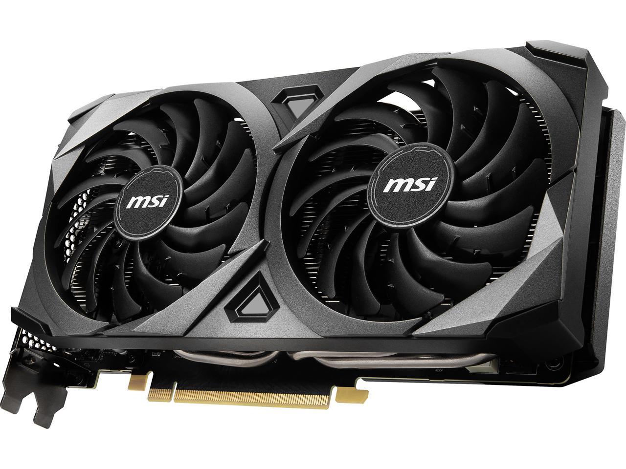MSI Ventus GeForce RTX 3060 Ti 8GB GDDR6 PCI Express 4.0 Video Card RTX 3060 Ti VENTUS 2X