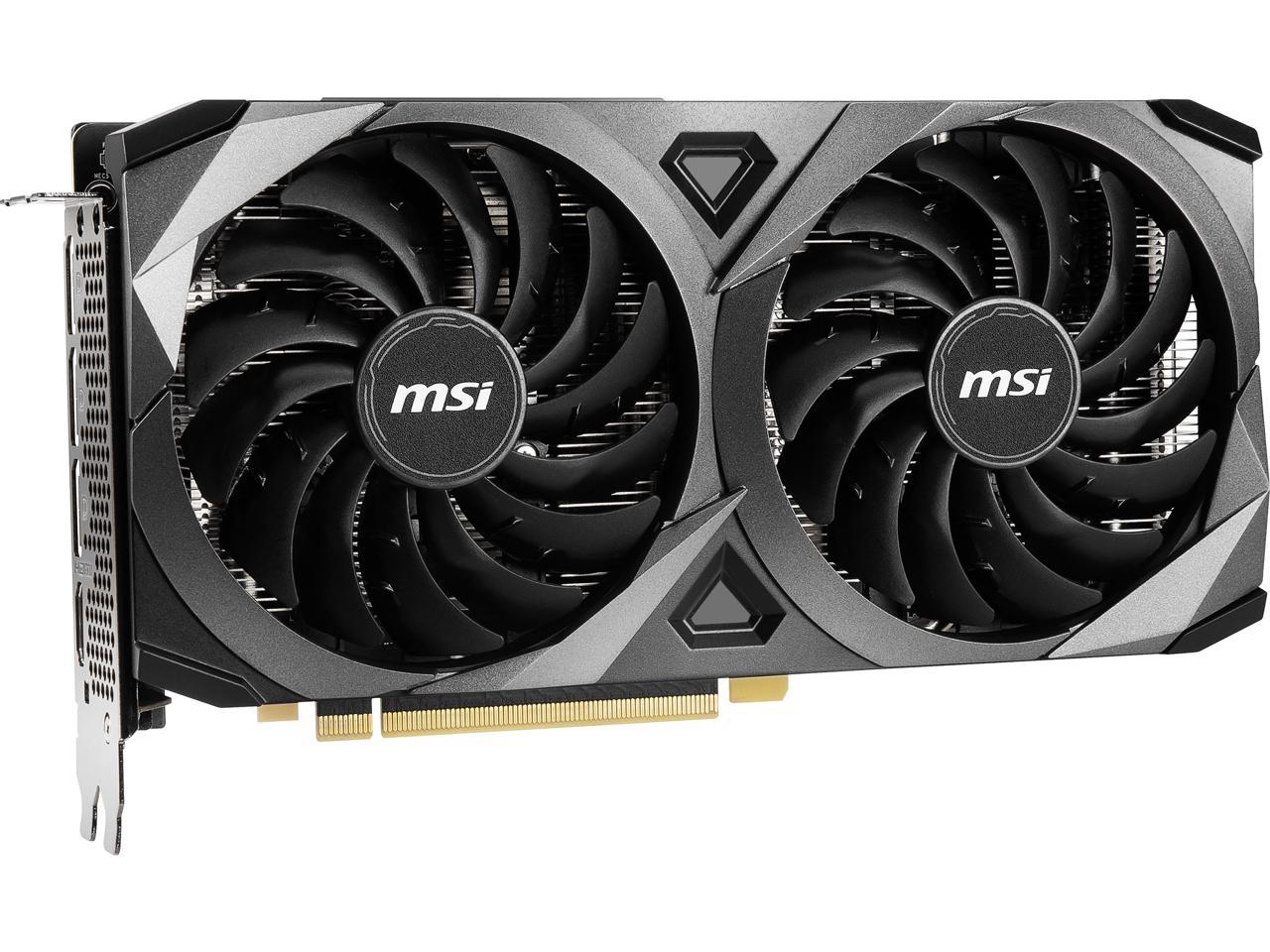 MSI Ventus GeForce RTX 3060 Ti 8GB GDDR6 PCI Express 4.0 Video Card RTX 3060 Ti VENTUS 2X