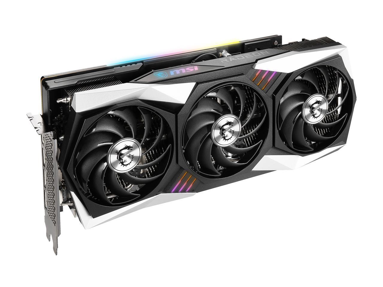 MSI Gaming Radeon RX 6800 XT 16GB GDDR6 PCI Express 4.0 CrossFireX Support Video Card RX 6800 XT GAMING X TRIO 16G