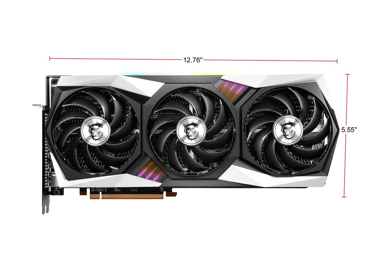 MSI Gaming Radeon RX 6800 16GB GDDR6 PCI Express 4.0 CrossFireX Support Video Card RX 6800 GAMING X TRIO 16G