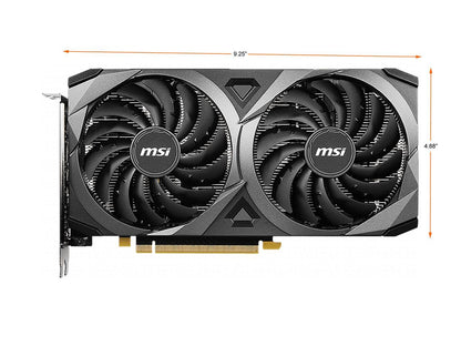 MSI Ventus GeForce RTX 3060 12GB GDDR6 PCI Express 4.0 Video Card RTX 3060 VENTUS 2X 12G