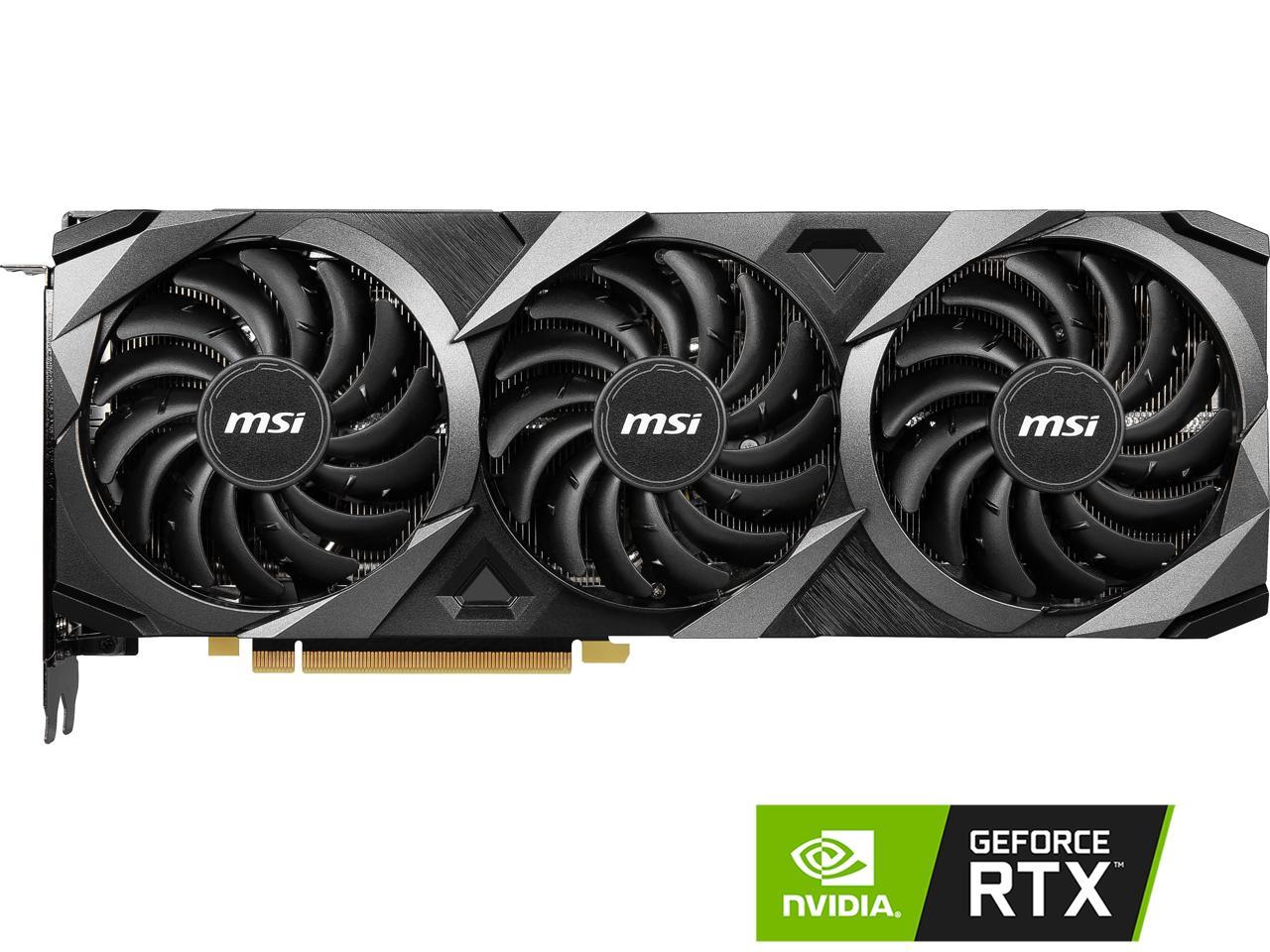 MSI Ventus GeForce RTX 3080 Ti 12GB GDDR6X PCI Express 4.0 x16 ATX Video Card RTX 3080 Ti VENTUS 3X 12G