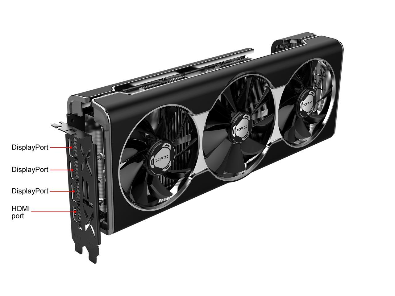 XFX RX 5700 XT THICC III ULTRA 8GB BOOST UP TO 2025 MHz GDDR6 3xDP HDMI Video Card
