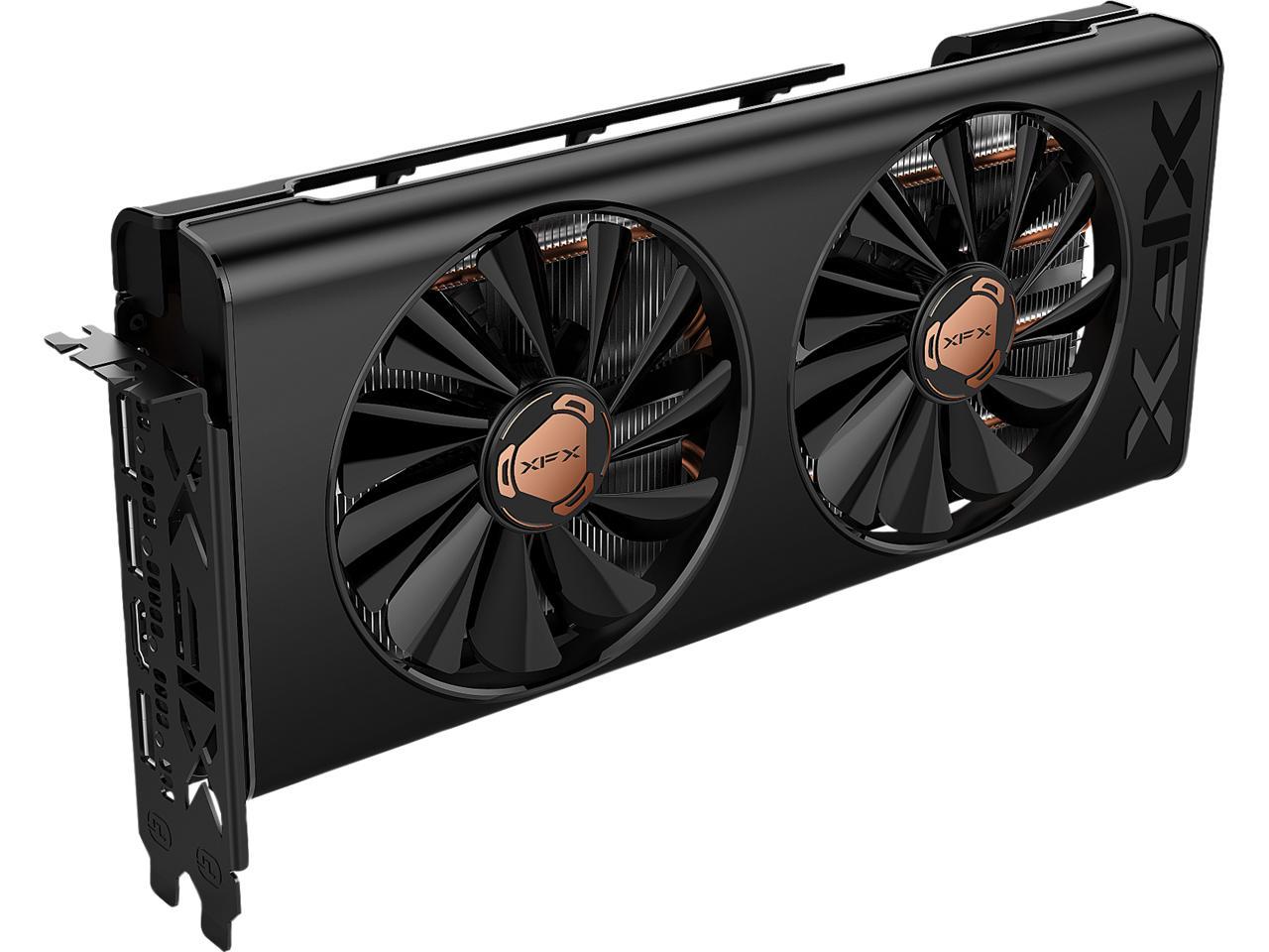 XFX Radeon RX 5600 XT RX-56XT6DF46 Video Card THICC II PRO-14GBPS 6GB BOOST UP TO 1620M D6 3xDP HDMI
