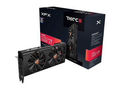 XFX Radeon RX 5600 XT RX-56XT6DF46 Video Card THICC II PRO-14GBPS 6GB BOOST UP TO 1620M D6 3xDP HDMI