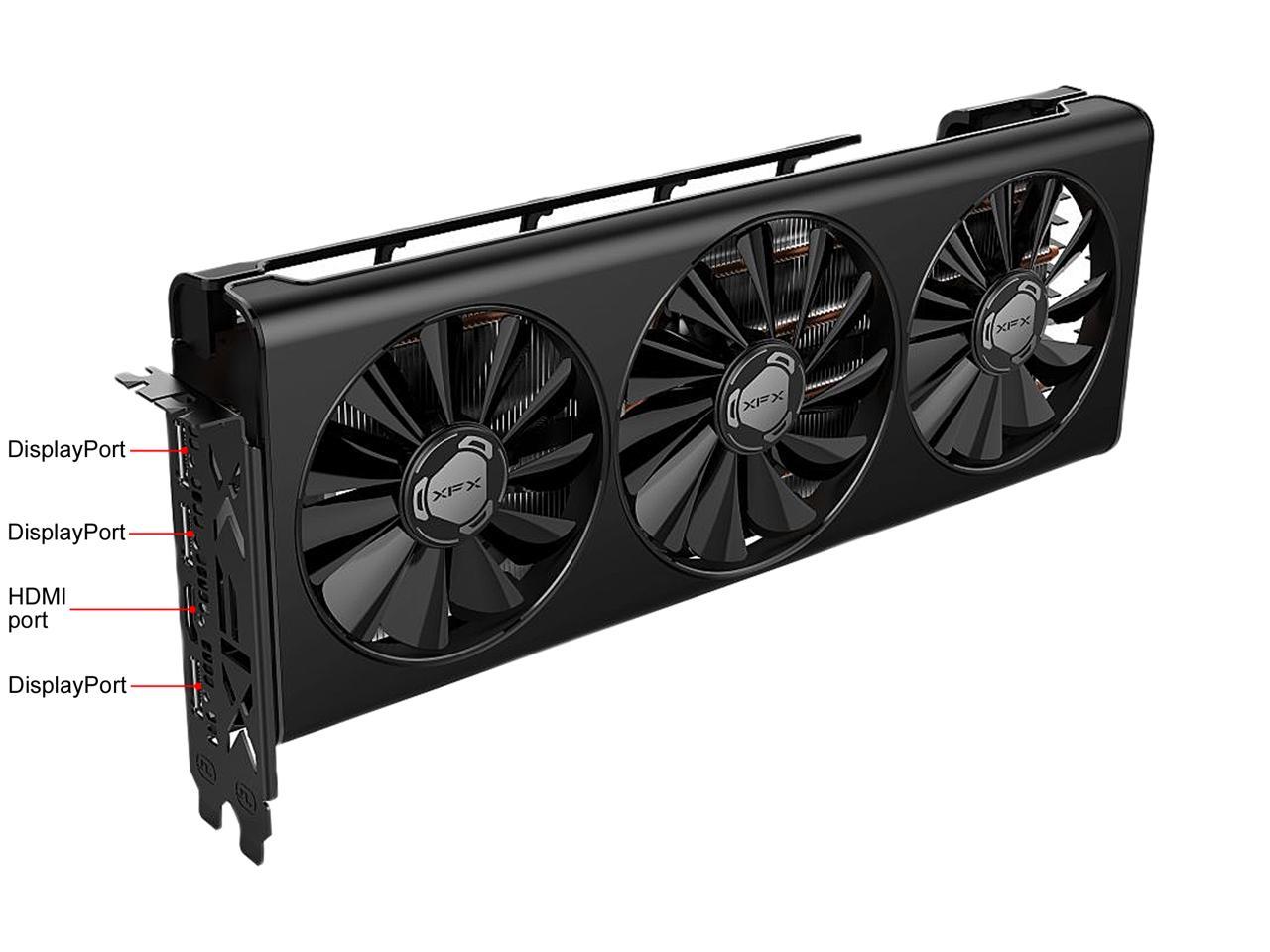 XFX Radeon RX 5700 XT DirectX 12 RX-57XT83LD8 8GB 256-Bit GDDR6 PCI Express 4.0 ATX Video Card