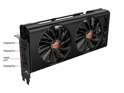 XFX THICC II Pro Radeon RX 5500 XT RX-55XT8DFD6 8GB 128-Bit GDDR6 PCI Express 4.0 x16 ATX Video Card