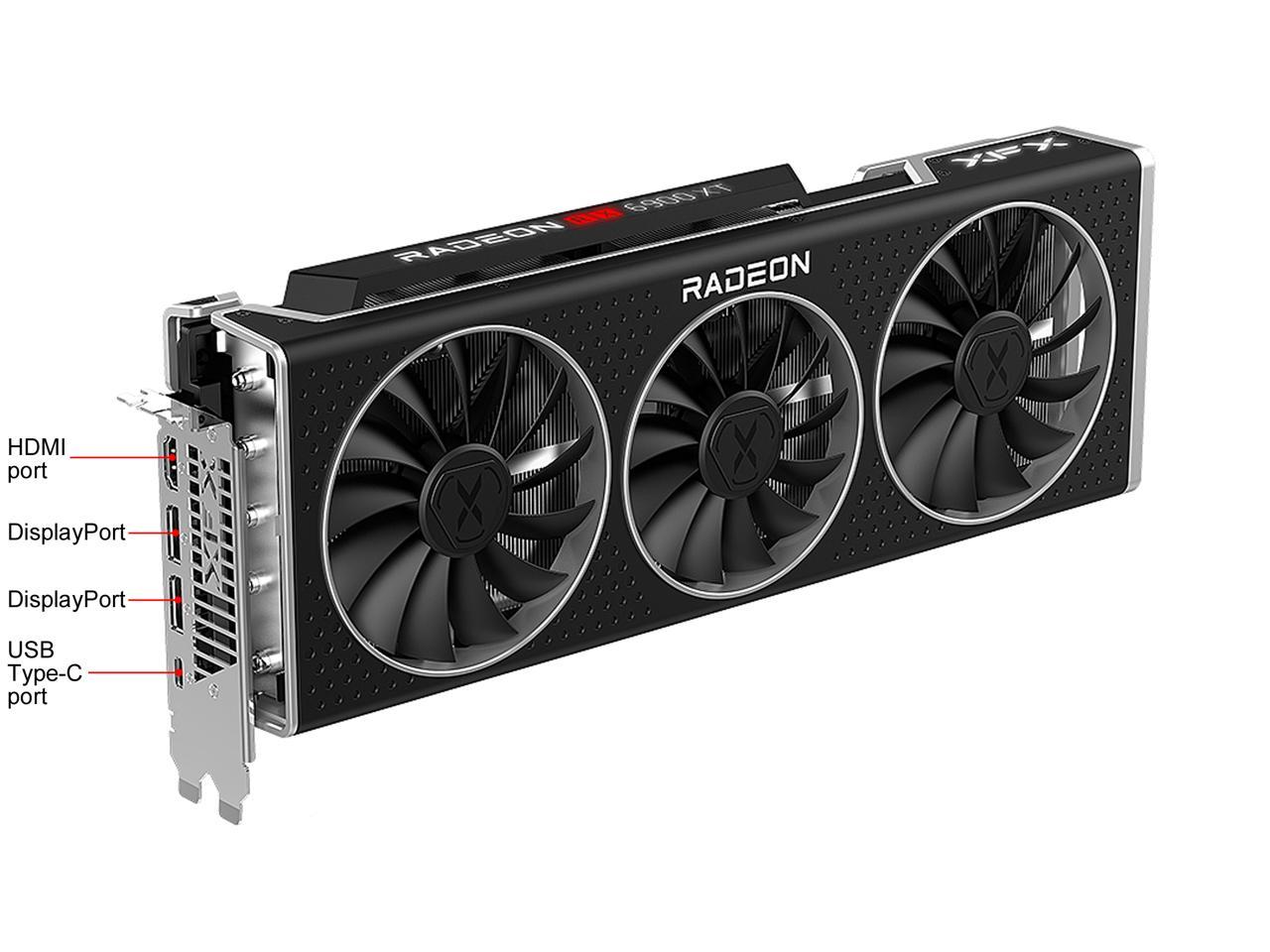 XFX Speedster MERC319 AMD Radeon RX 6900 XT ULTRA Gaming Graphics Card with 16GB GDDR6, HDMI 2,1, 2 x DP, USB-C, AMD RDNA 2 (RX-69XTACUD9)