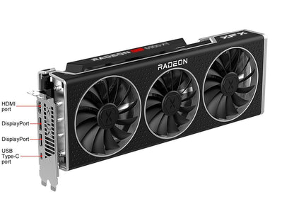 XFX Speedster MERC319 AMD Radeon RX 6900 XT ULTRA Gaming Graphics Card with 16GB GDDR6, HDMI 2,1, 2 x DP, USB-C, AMD RDNA 2 (RX-69XTACUD9)