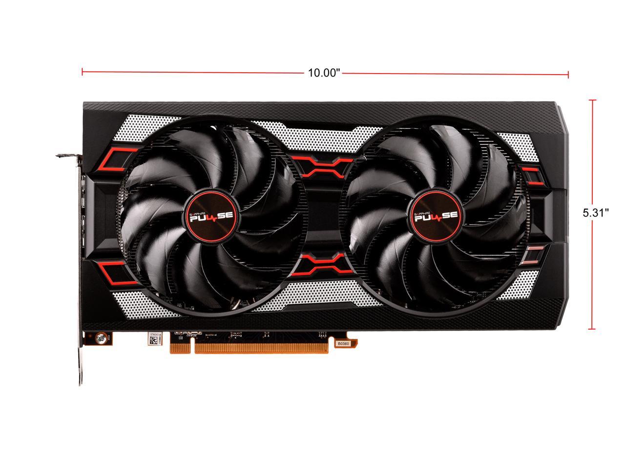 SAPPHIRE PULSE Radeon RX 5700 XT 100416P8GL 8GB 256-Bit GDDR6 PCI Express 4.0 x16 ATX Video Card