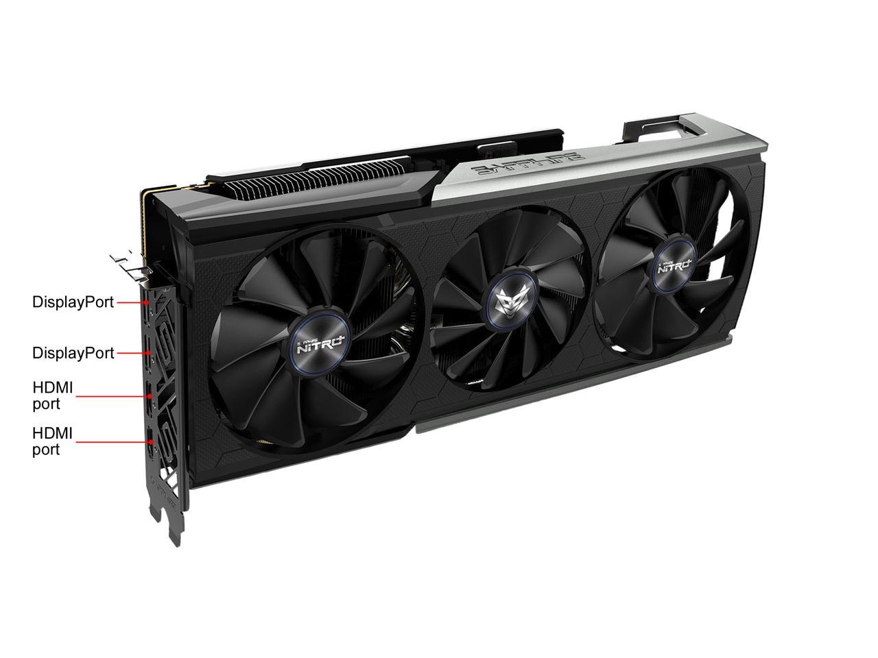 SAPPHIRE NITRO+ Radeon RX 5700 XT 100416NT+8GSR 8GB 256-Bit GDDR6 PCI Express 4.0 x16 ATX Video Card