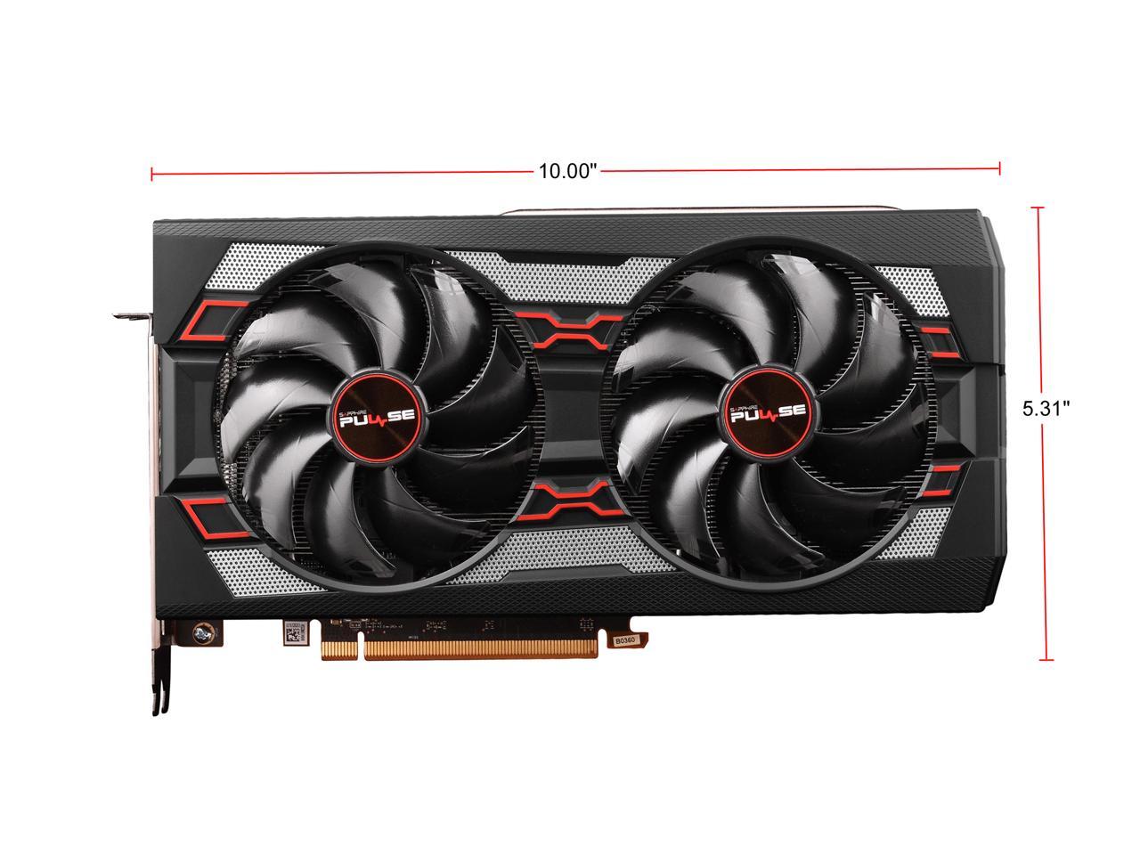 SAPPHIRE PULSE Radeon RX 5600 XT DirectX 12 100419P6GL 6GB 192-Bit GDDR6 PCI Express 4.0 ATX Video Card