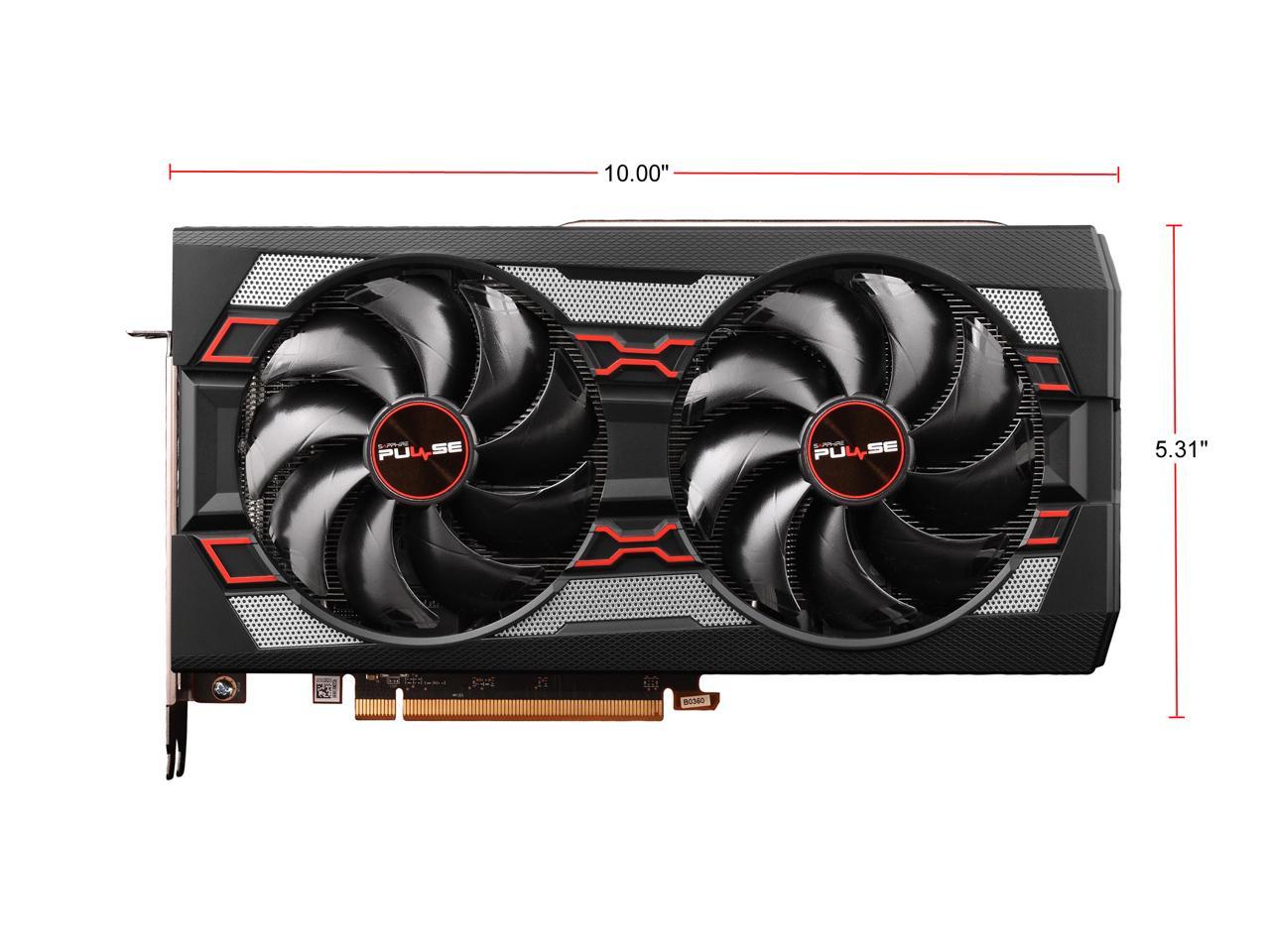 SAPPHIRE PULSE Radeon RX 5600 XT DirectX 12 11296-01-20G 6GB 192-Bit GDDR6 PCI Express 4.0 ATX Video Card