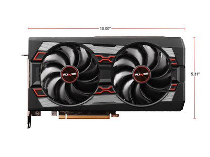 SAPPHIRE PULSE Radeon RX 5600 XT DirectX 12 11296-01-20G 6GB 192-Bit GDDR6 PCI Express 4.0 ATX Video Card