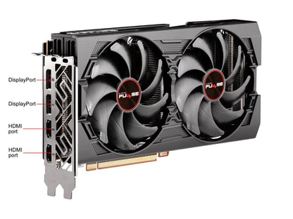 Sapphire Pulse RX 5600 XT BE 6GB GDDR6 PCI-E DUAL HDMI / DUAL DP OC w/ Backplate (UEFI)