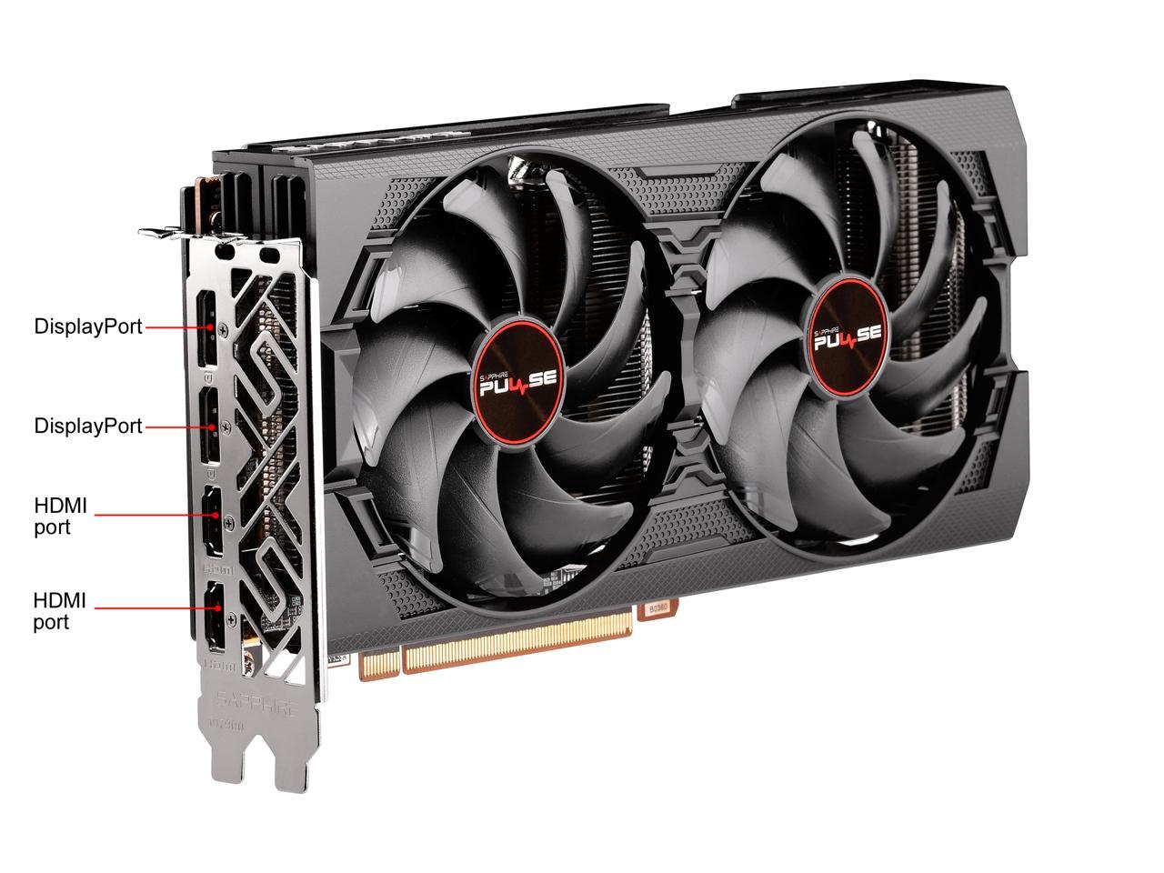 Sapphire Pulse RX 5600 XT BE 6GB GDDR6 PCI-E DUAL HDMI / DUAL DP OC w/ Backplate (UEFI)