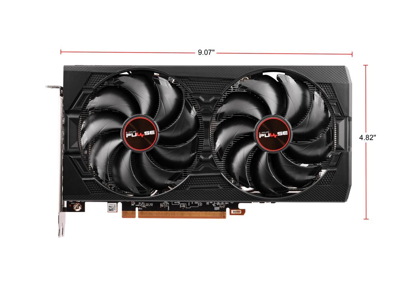 Sapphire Pulse RX 5600 XT BE 6GB GDDR6 PCI-E DUAL HDMI / DUAL DP OC w/ Backplate (UEFI)