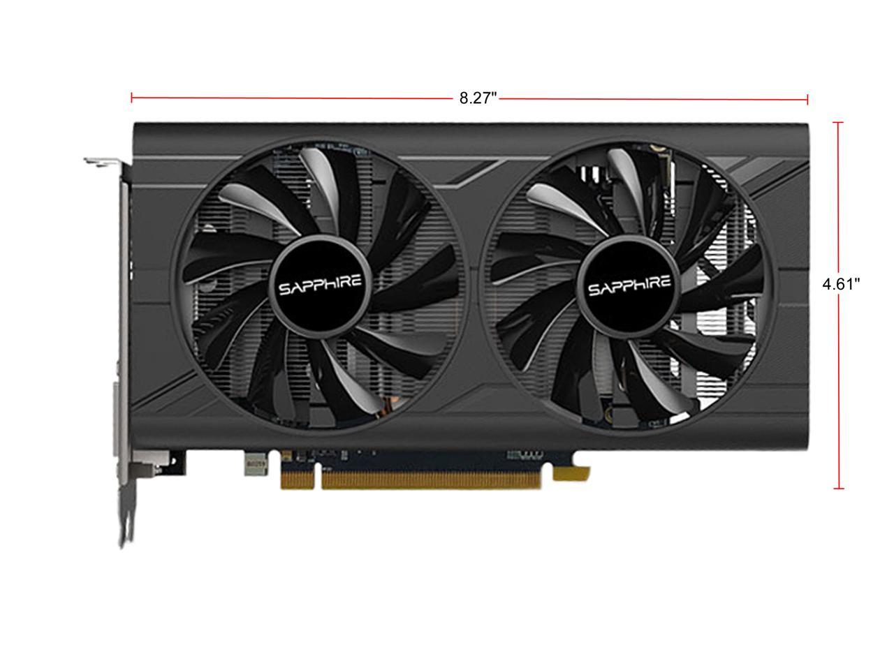 SAPPHIRE PULSE Radeon RX 570 DirectX 12 11266-78-20G 8GB 256-Bit GDDR5 PCI Express 3.0 CrossFireX Support Video Card