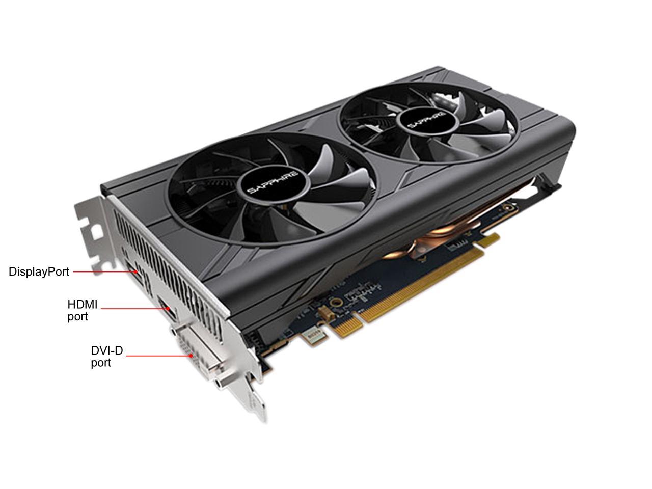 SAPPHIRE PULSE Radeon RX 570 DirectX 12 11266-78-20G 8GB 256-Bit GDDR5 PCI Express 3.0 CrossFireX Support Video Card