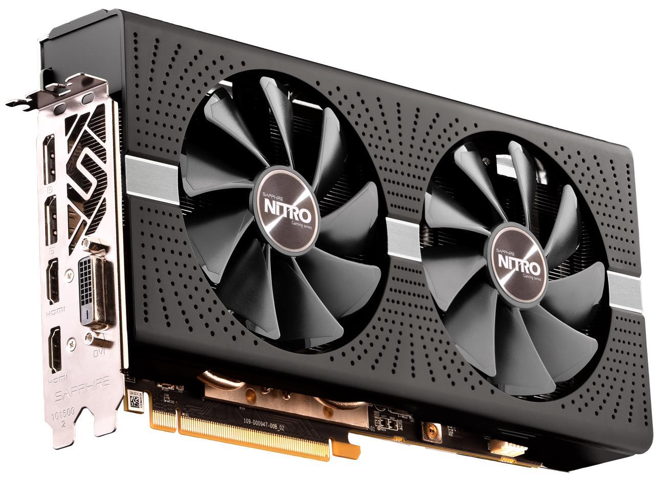 SAPPHIRE NITRO+ Radeon RX 580 DirectX 12 11265-31CPO 4GB 256-Bit GDDR5 PCI Express 3.0 CrossFireX Support ATX Video Card