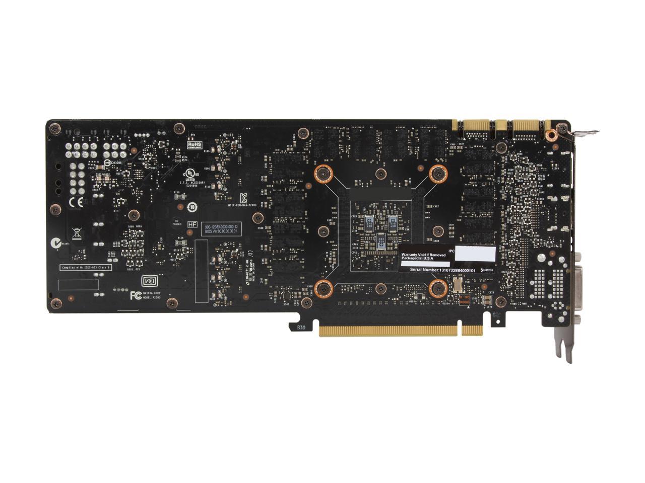 EVGA 03G-P4-2884-KR G-SYNC Support GeForce GTX 780 Ti Superclocked 3GB 384-Bit GDDR5 PCI Express 3.0 SLI Support w/EVGA ACX Cooler Video Card