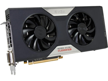 EVGA 03G-P4-2888-KR G-SYNC Support GeForce GTX 780 Ti Dual Classified w/ EVGA ACX Cooler 3GB 384-bit GDDR5 PCI Express 3.0 SLI Support Video Card