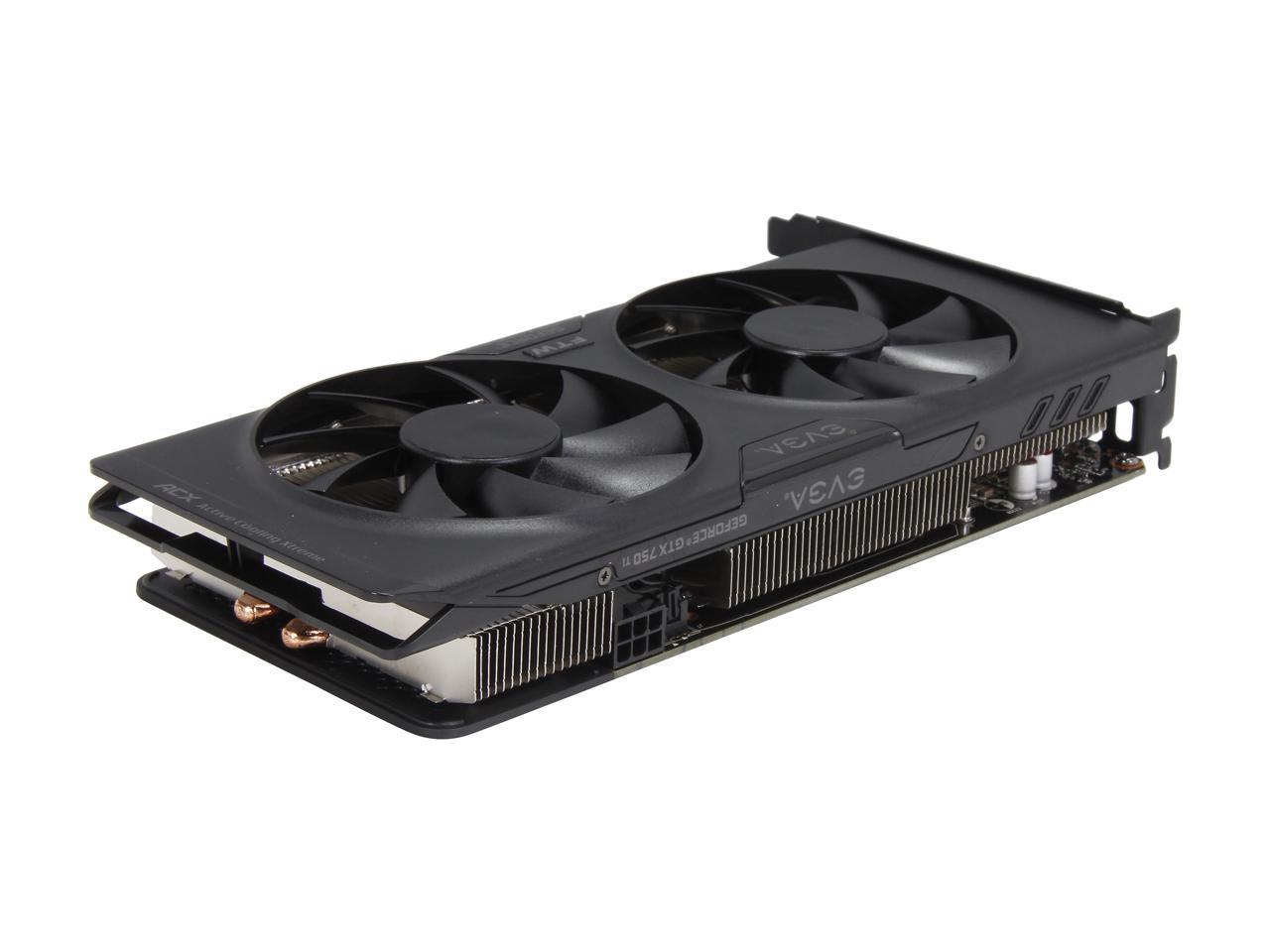 EVGA 02G-P4-3757-KR G-SYNC Support GeForce GTX 750 Ti 2GB 128-Bit GDDR5 PCI Express 3.0 FTW w/ ACX Cooling Video Card