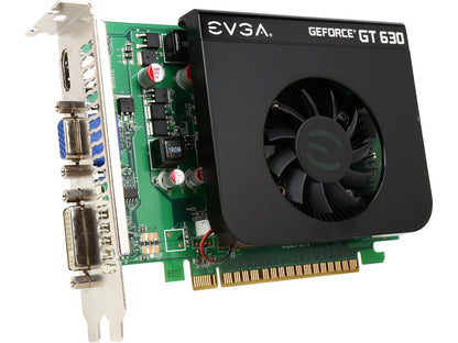 EVGA GeForce GT 630 DirectX 12 (feature level 11_0) 01G-P3-2632-RX 1GB 128-Bit GDDR5 PCI Express 2.0 x16 HDCP Ready Video Card