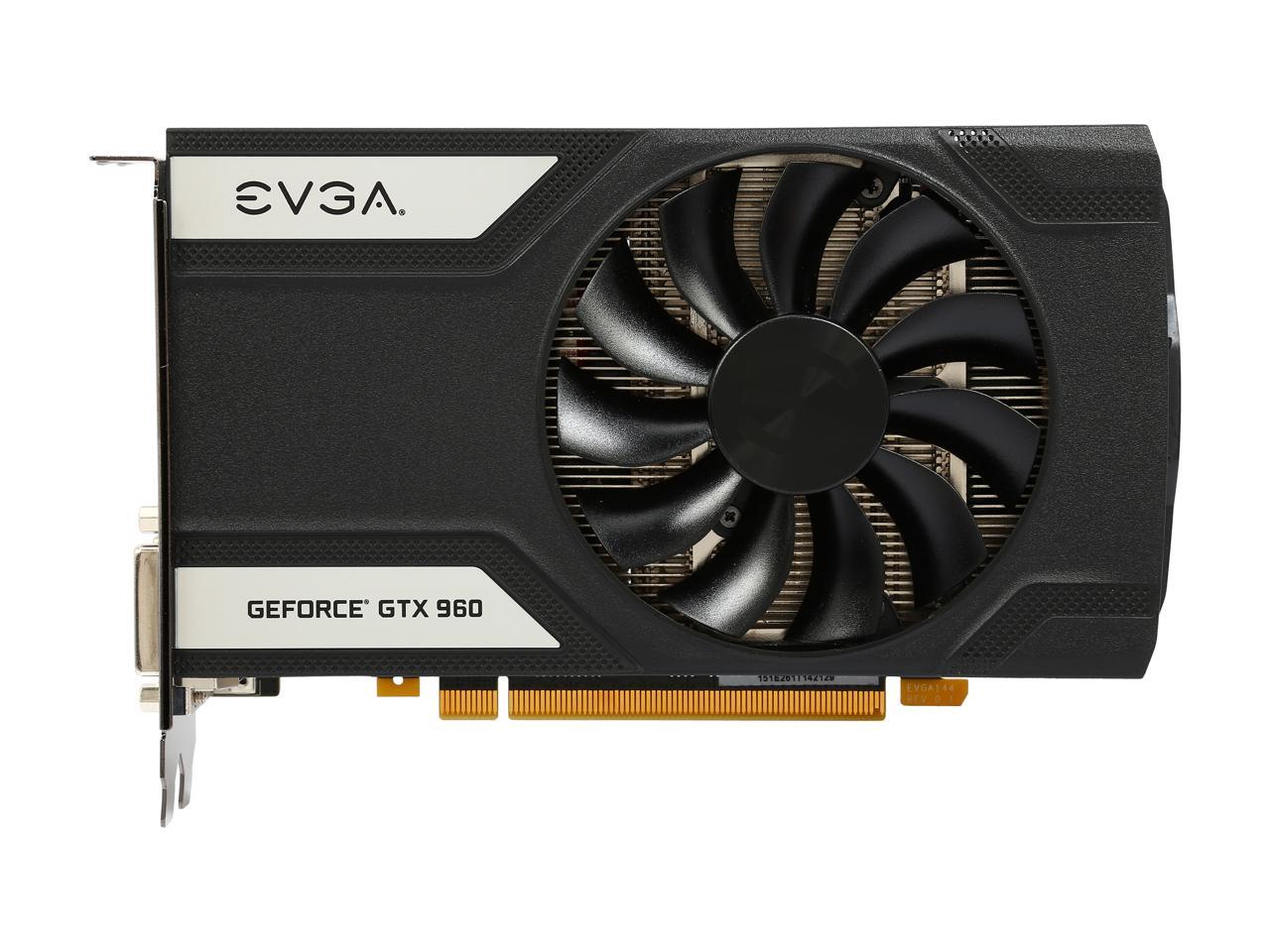 EVGA GeForce GTX 960 02G-P4-2962-KR 2GB SC GAMING, Only 6.8 inches, Perfect for mITX Build Graphics Card