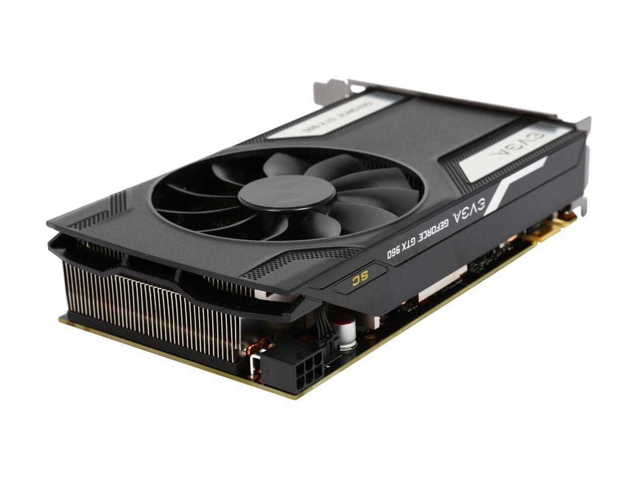 EVGA GeForce GTX 960 02G-P4-2962-KR 2GB SC GAMING, Only 6.8 inches, Perfect for mITX Build Graphics Card
