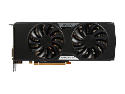 EVGA GeForce GTX 960 DirectX 12 02G-P4-2968-KR 2GB 128-Bit GDDR5 PCI Express 3.0 x16 HDCP Ready SLI Support FTW ACX 2.0+ Video Card