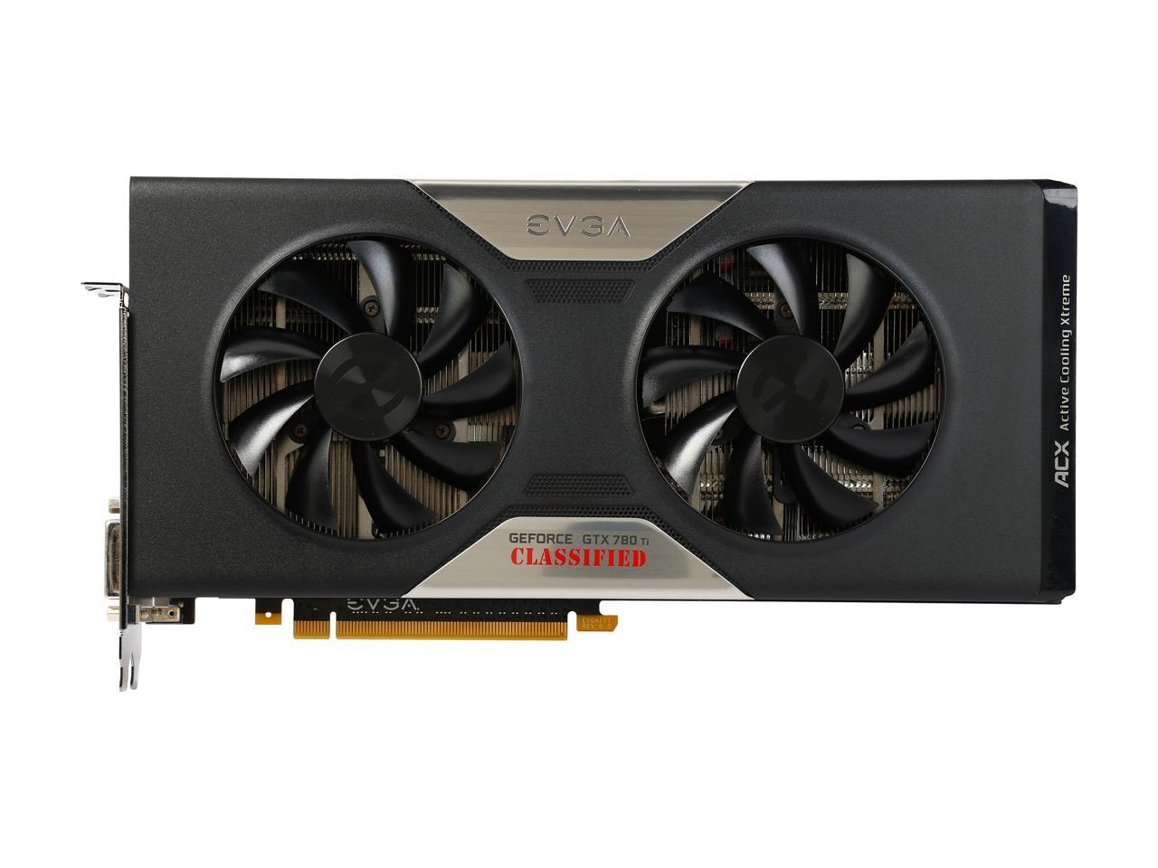 EVGA 03G-P4-2888-RX GeForce GTX 780 Ti 3GB 384-Bit GDDR5 PCI Express 3.0 SLI Support Video Card Factory Refurbished