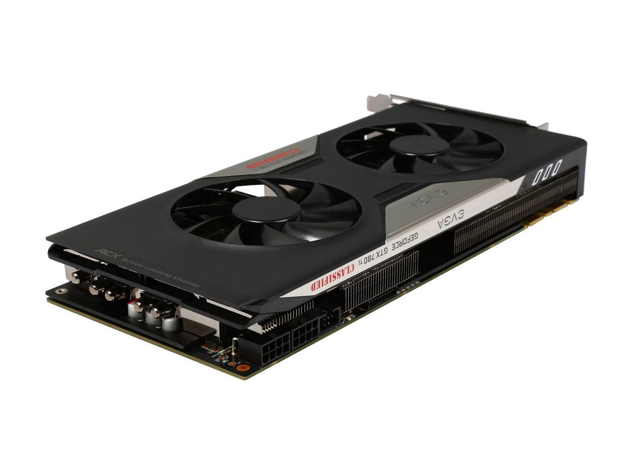EVGA 03G-P4-2888-RX GeForce GTX 780 Ti 3GB 384-Bit GDDR5 PCI Express 3.0 SLI Support Video Card Factory Refurbished