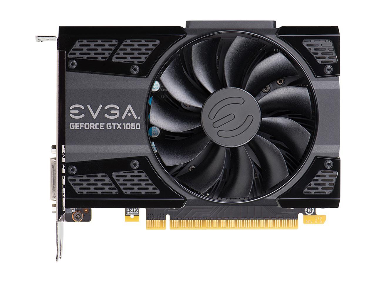 EVGA GeForce GTX 1050 GAMING, 02G-P4-6150-KR, 2GB GDDR5, DX12 OSD Support (PXOC)