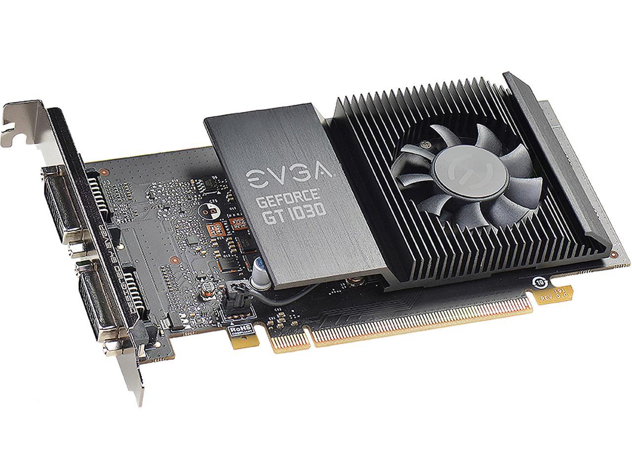 EVGA GeForce GT 1030 DirectX 12 02G-P4-6338-KR 2GB 64-Bit GDDR5 PCI Express 3.0 Video Card