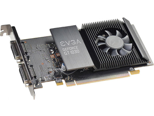 EVGA GeForce GT 1030 DirectX 12 02G-P4-6338-KR 2GB 64-Bit GDDR5 PCI Express 3.0 Video Card