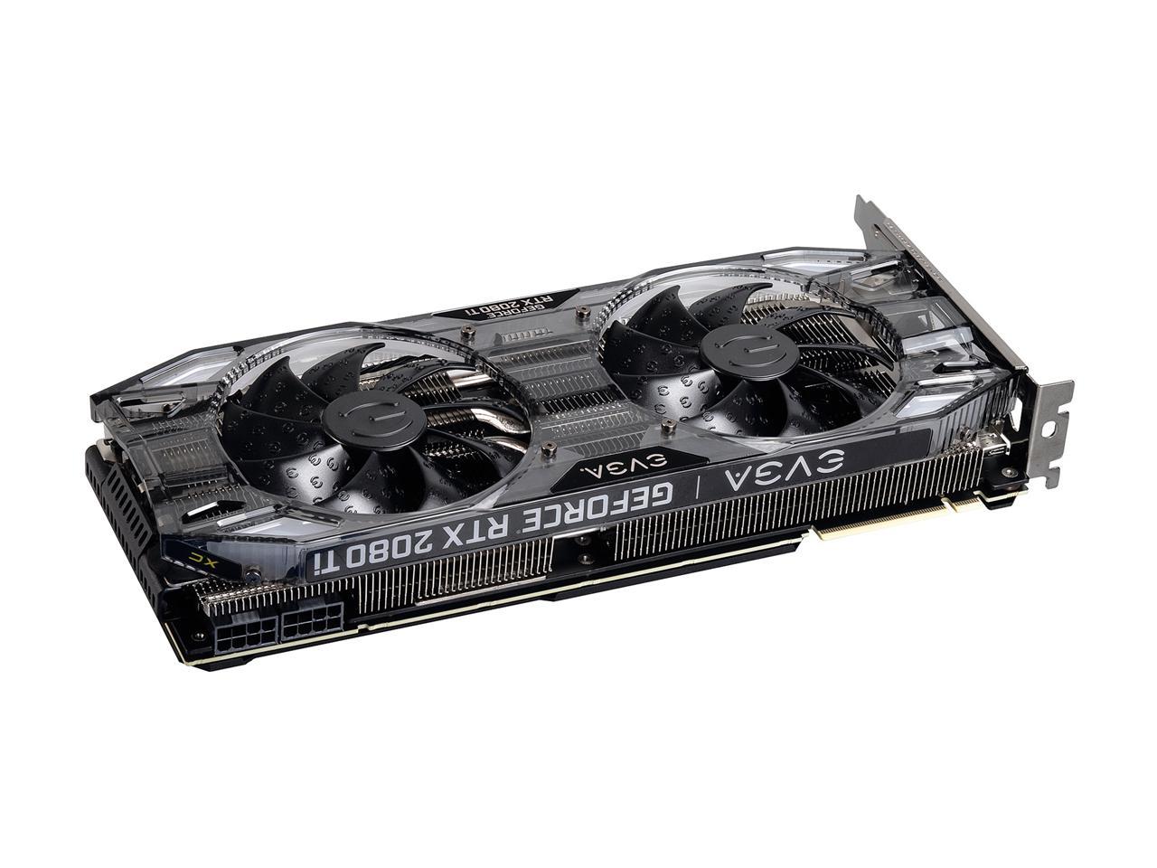 EVGA GeForce RTX 2080 Ti XC GAMING, 11G-P4-2382-KR, 11GB GDDR6, Dual HDB Fans & RGB LED