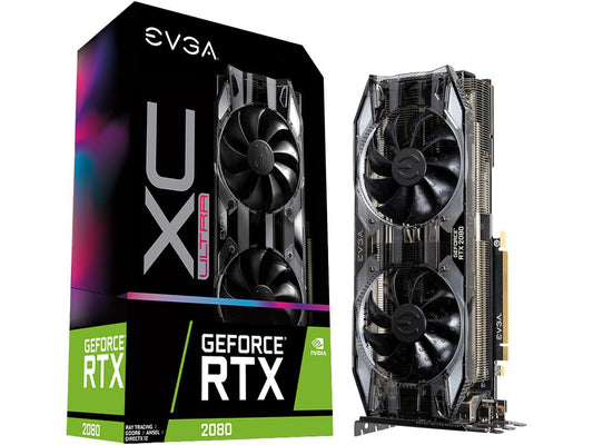 EVGA GeForce RTX 2080 XC ULTRA GAMING, 08G-P4-2183-KR, 8GB GDDR6, Dual HDB Fans & RGB LED