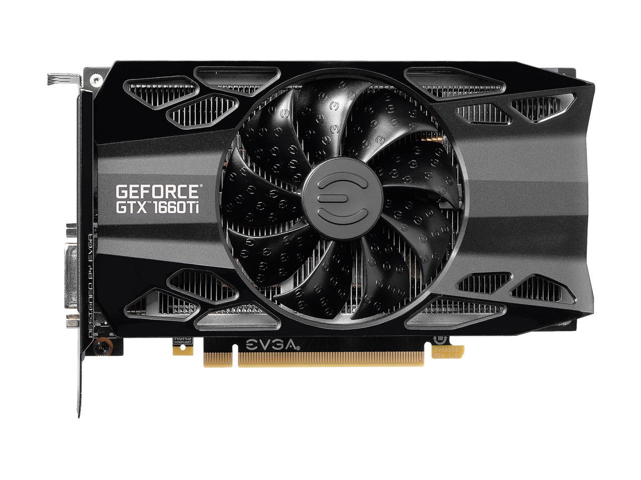 EVGA GeForce GTX 1660 Ti XC GAMING, 06G-P4-1263-KR, 6GB GDDR6, HDB Fan