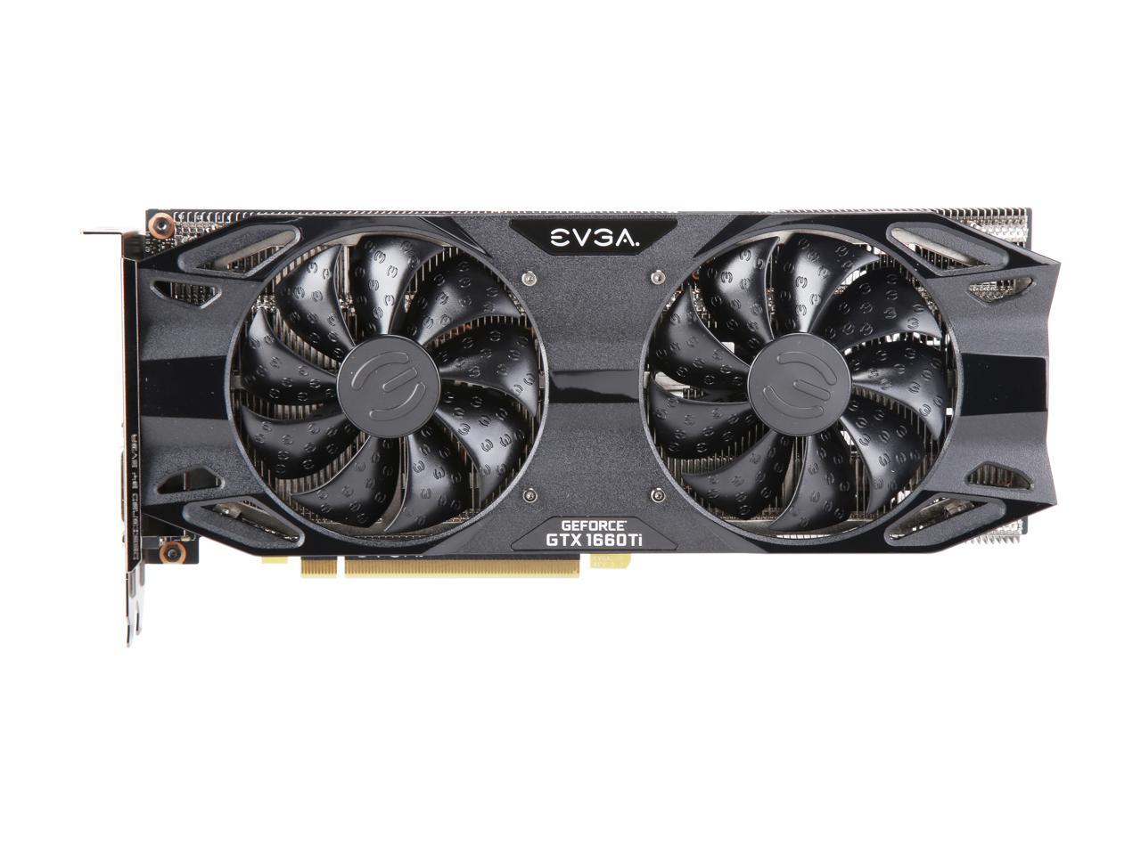 EVGA GeForce GTX 1660 Ti XC Ultra GAMING, 06G-P4-1267-KR, 6GB GDDR6, HDB Fan