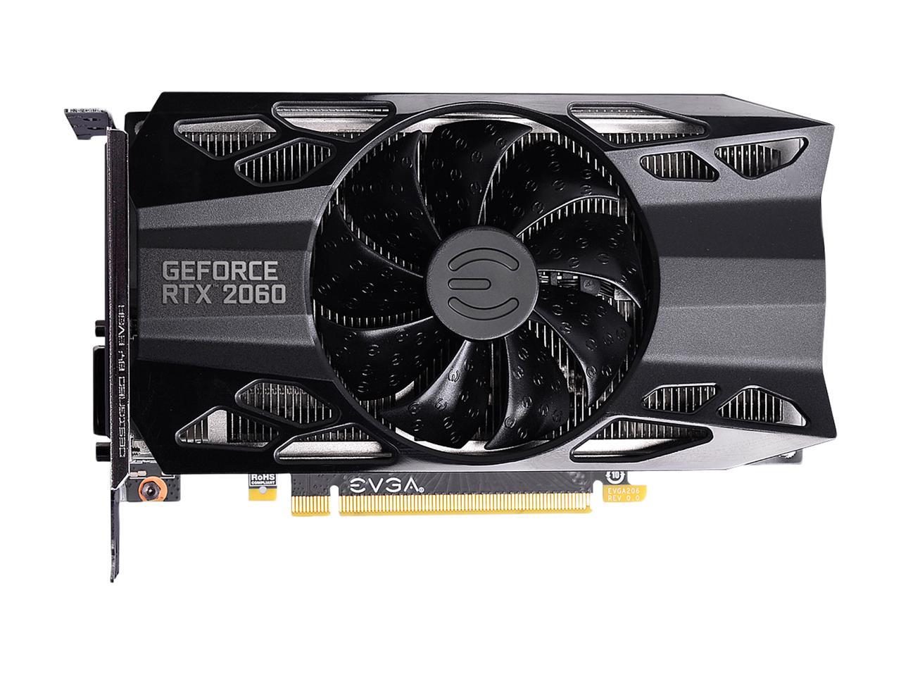 EVGA GeForce RTX 2060 GAMING, 06G-P4-2060-KR, 6GB GDDR6, HDB Fan