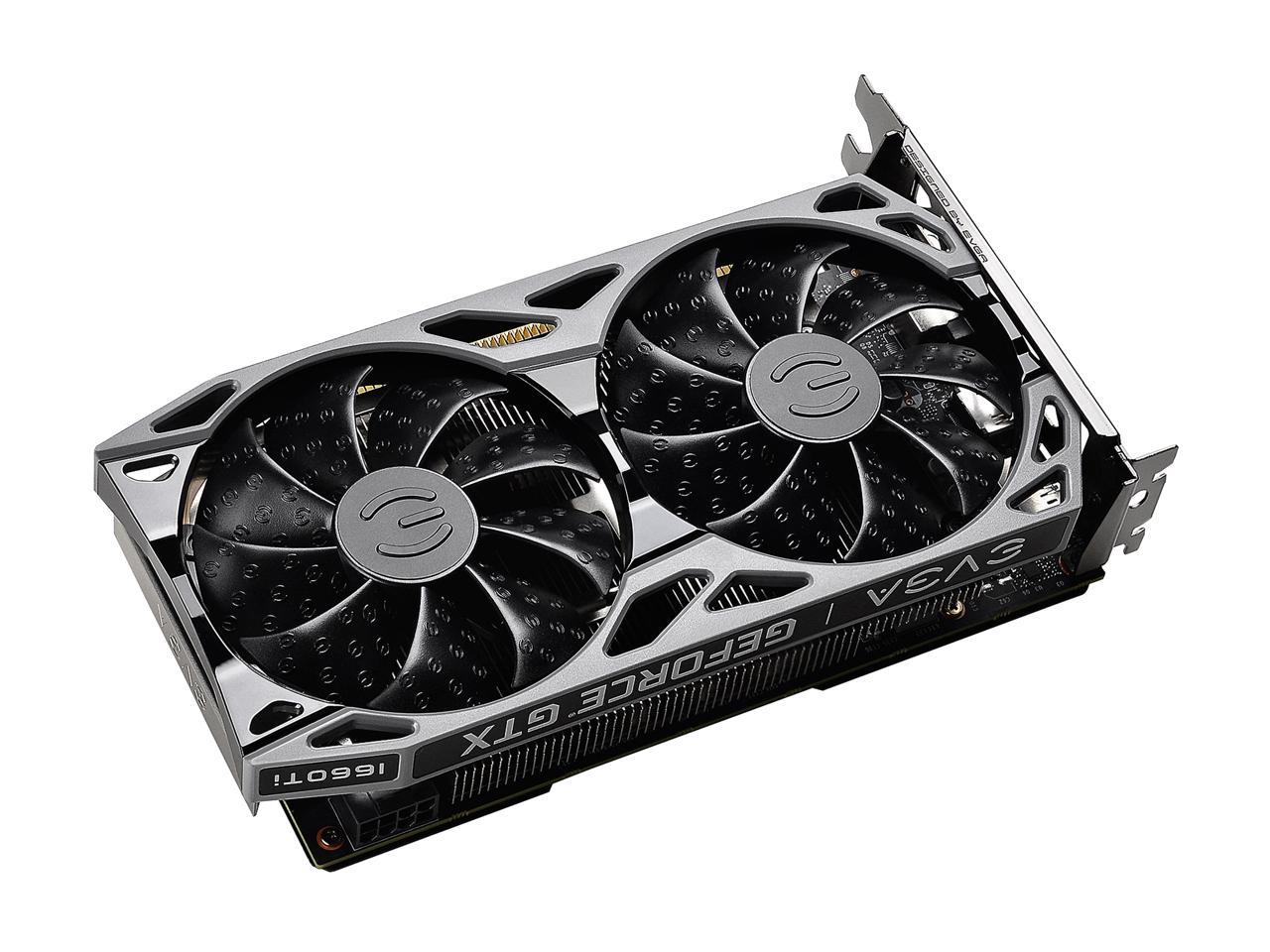 EVGA GeForce GTX 1660 Ti SC ULTRA GAMING, 06G-P4-1667-KR, 6GB GDDR6, Dual Fan, Metal Backplate