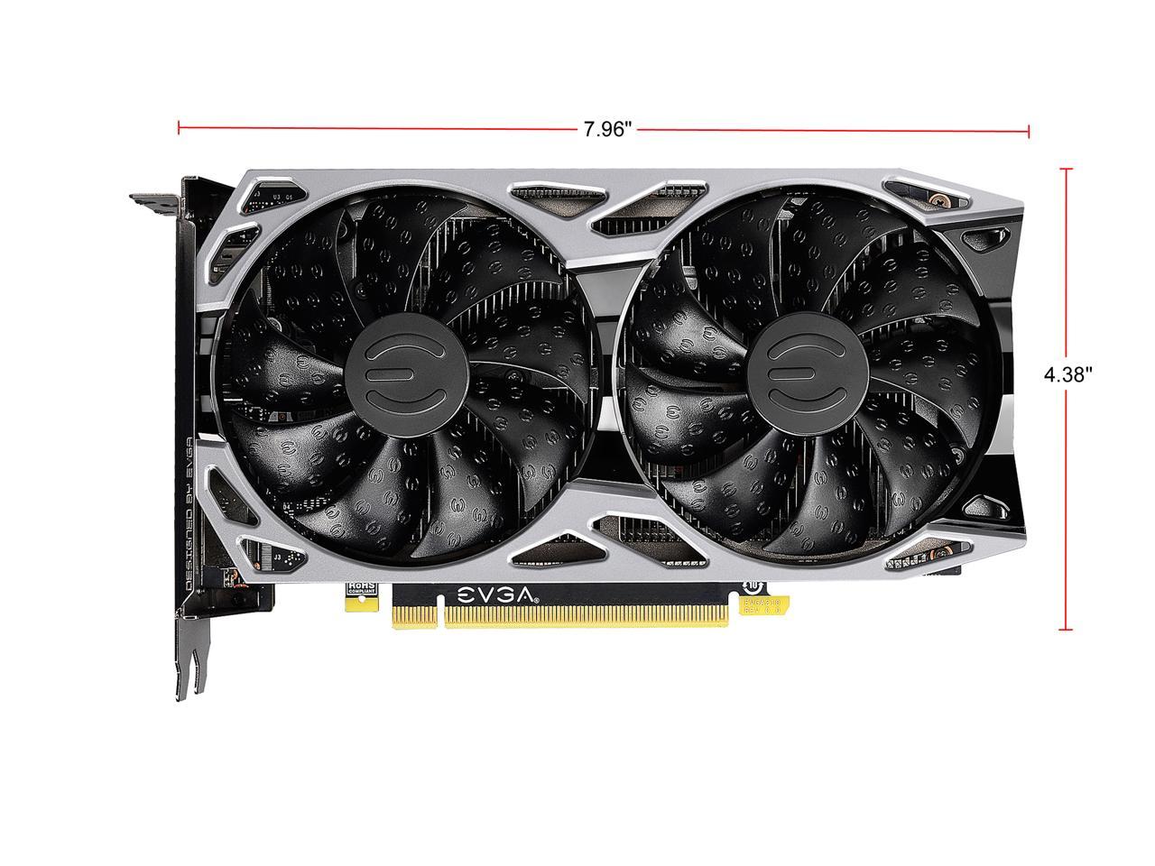 EVGA GeForce GTX 1660 Ti SC ULTRA GAMING, 06G-P4-1667-KR, 6GB GDDR6, Dual Fan, Metal Backplate