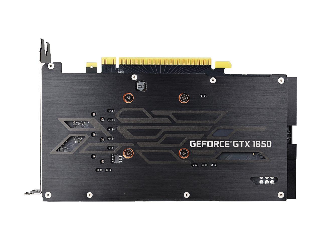 EVGA GeForce GTX 1650 SC ULTRA GAMING, 04G-P4-1057-KR, 4GB GDDR5, Dual Fan, Metal Backplate