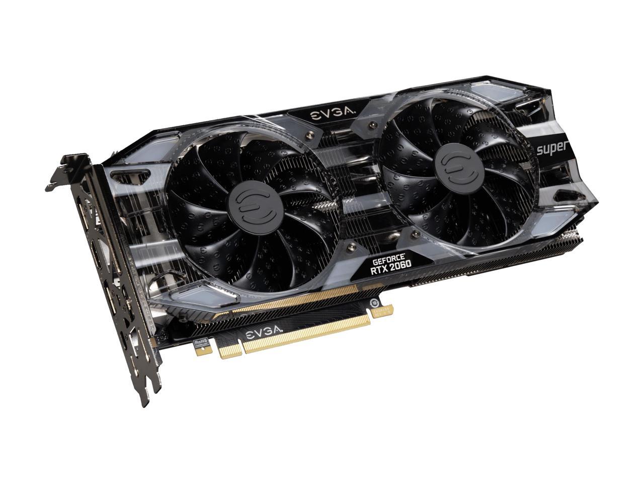 EVGA GeForce RTX 2060 SUPER XC GAMING, 08G-P4-3162-KR, 8GB GDDR6, Dual HDB Fans, RGB LED, Metal Backplate