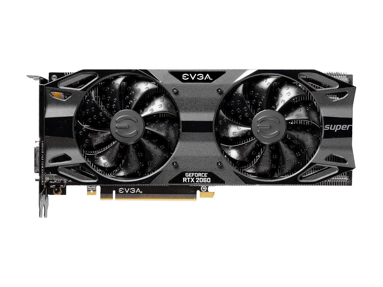 EVGA GeForce RTX 2060 SUPER SC ULTRA GAMING, 08G-P4-3067-KR, 8GB GDDR6, Dual HDB Fans, Metal Backplate