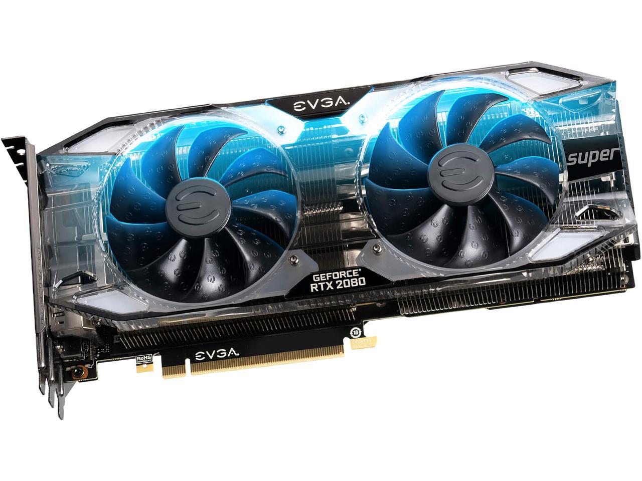 EVGA GeForce RTX 2080 SUPER XC ULTRA GAMING Video Card, 08G-P4-3183-KR, 8GB GDDR6, RGB LED, Metal Backplate