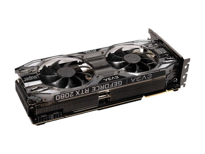 EVGA GeForce RTX 2080 SUPER XC ULTRA GAMING Video Card, 08G-P4-3183-KR, 8GB GDDR6, RGB LED, Metal Backplate