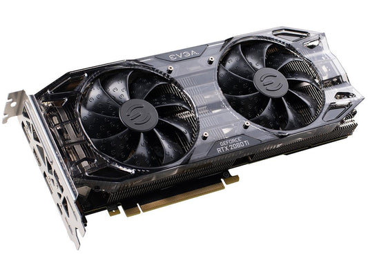 EVGA GeForce RTX 2080 Ti BLACK EDITION GAMING, 11G-P4-2281-RX, 11GB GDDR6, Dual HDB Fans & RGB LED